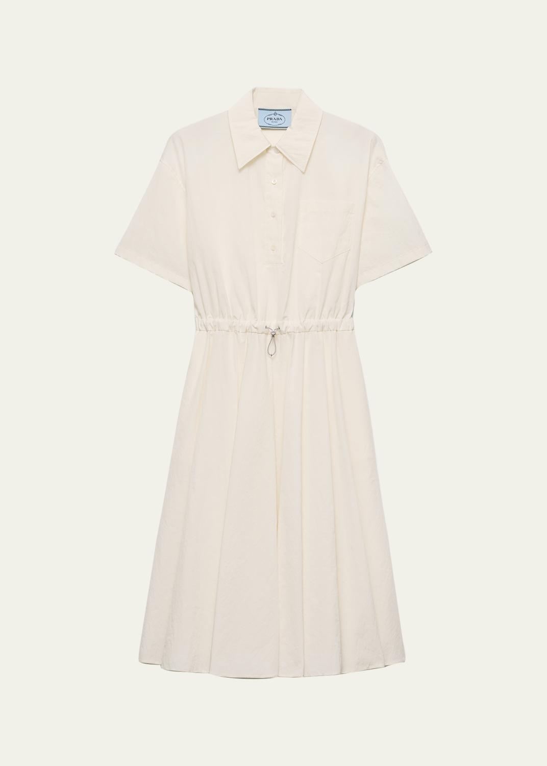 Prada Primula Jacquard Asymmetric Midi Dress - Bergdorf Goodman