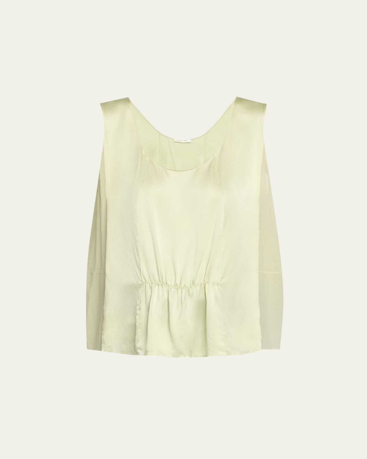 Anagram-Embroidered Rib Tank Top