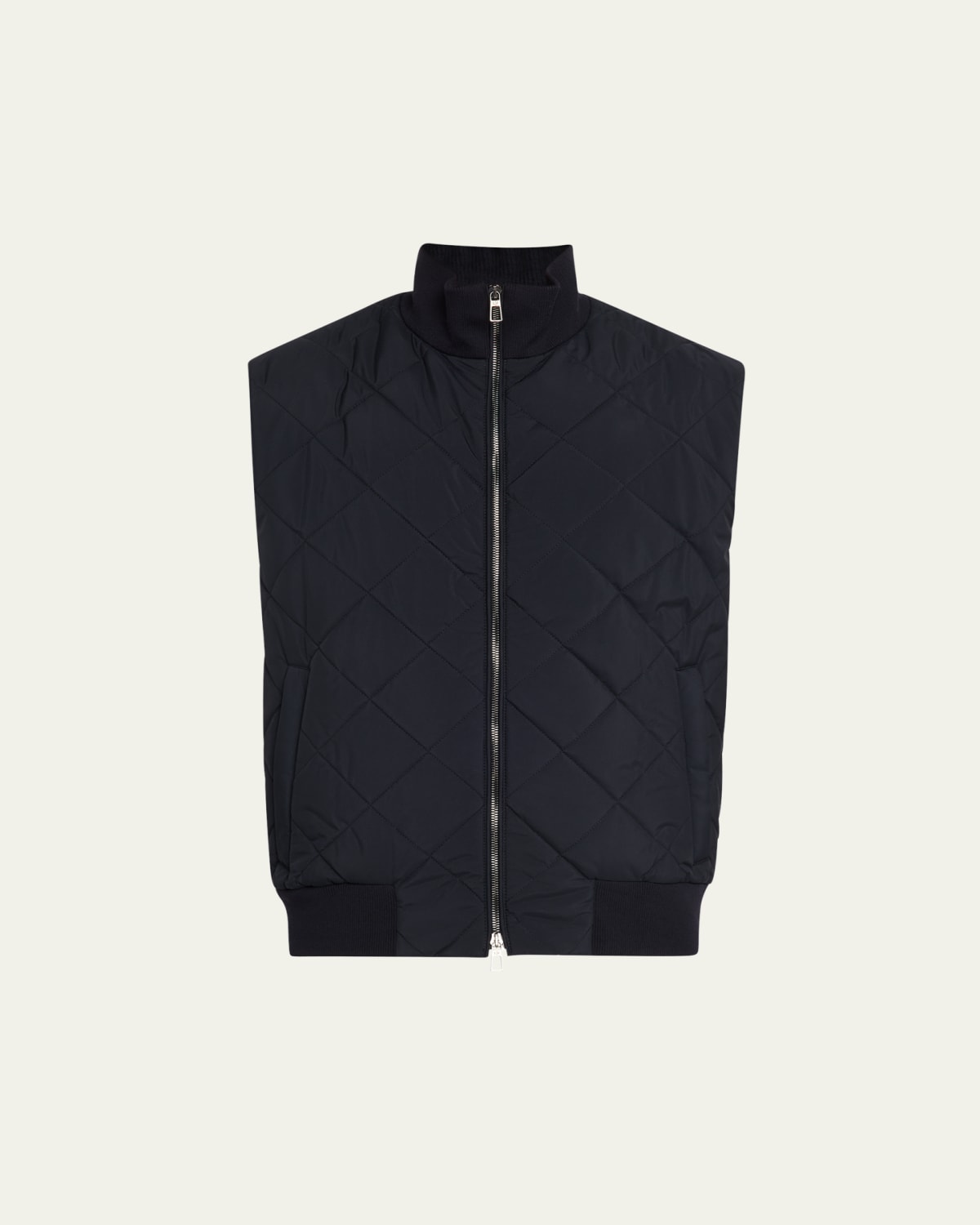Mandelli Men's Cashmere Jersey Full-Zip Vest - Bergdorf Goodman