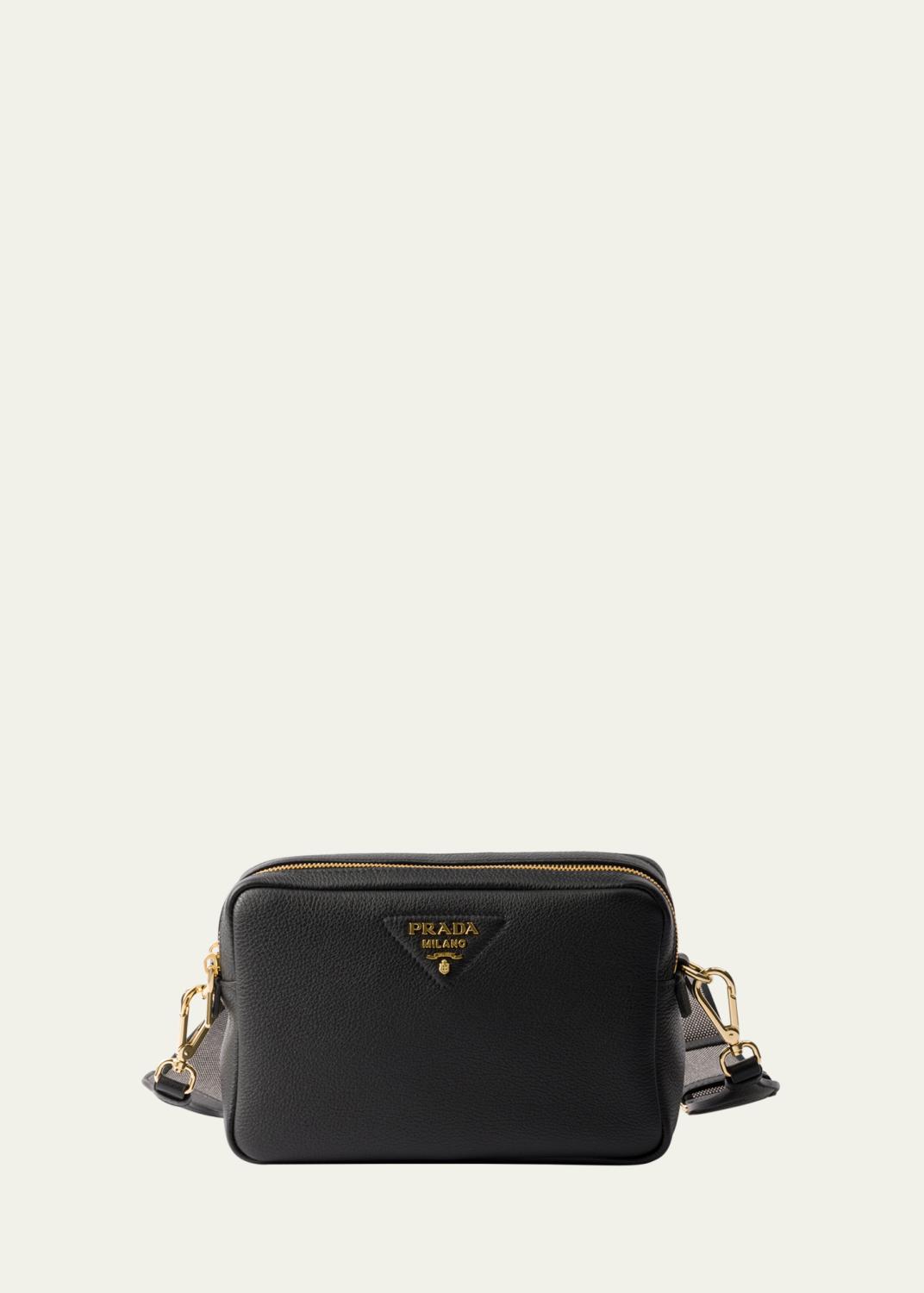 Prada Small Soft Sound Leather Shoulder Bag - Bergdorf Goodman