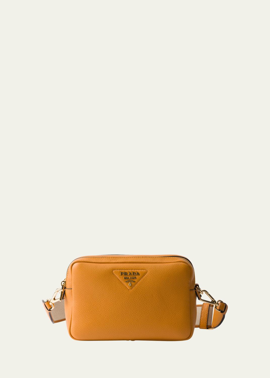 Loro Piana☆美品☆ Loro Piana Needle Medium Fine Grain Leather Shoulder Bag