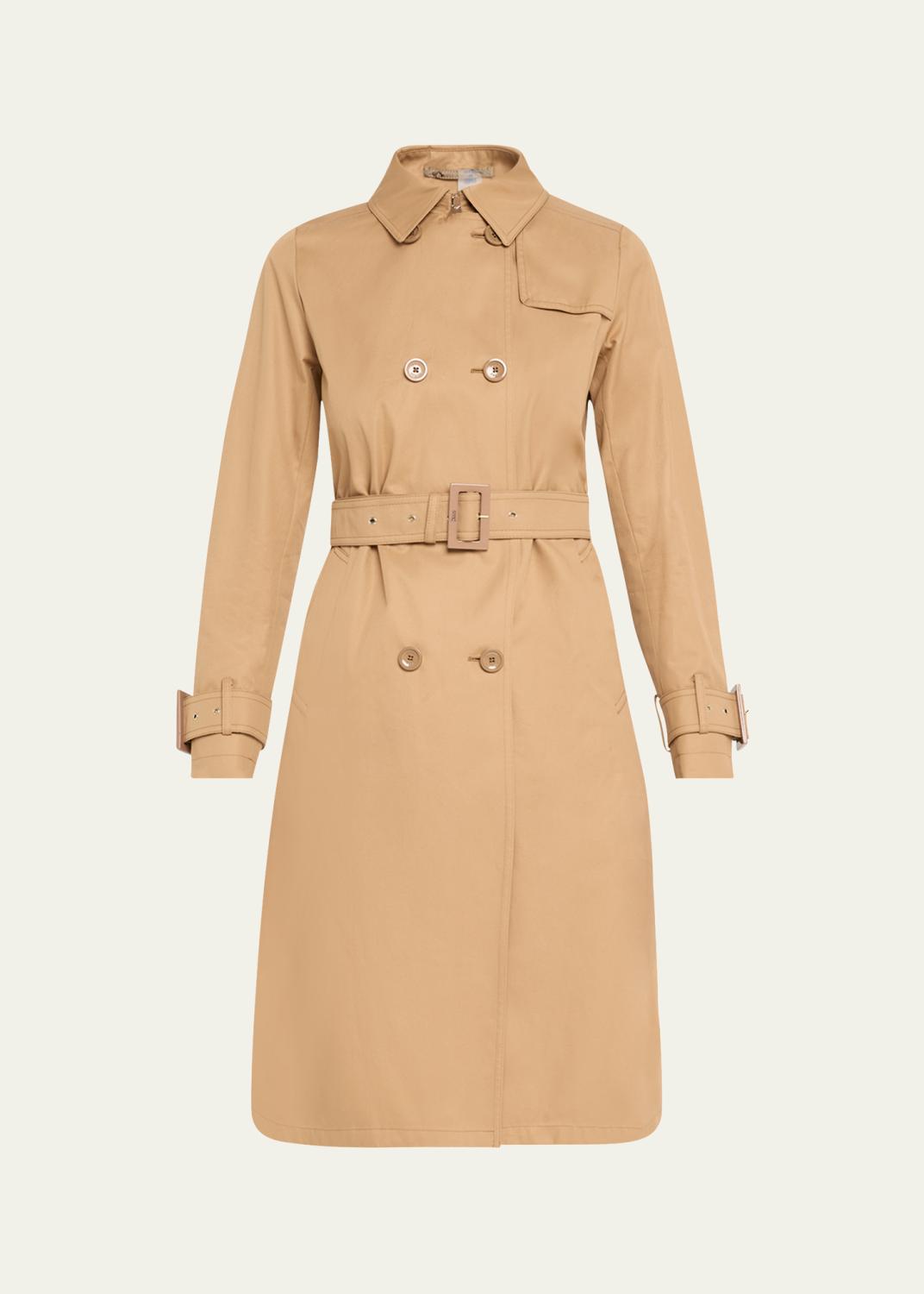 Mackage Gael-NV Croc-Embossed Leather Trench Coat - Bergdorf Goodman