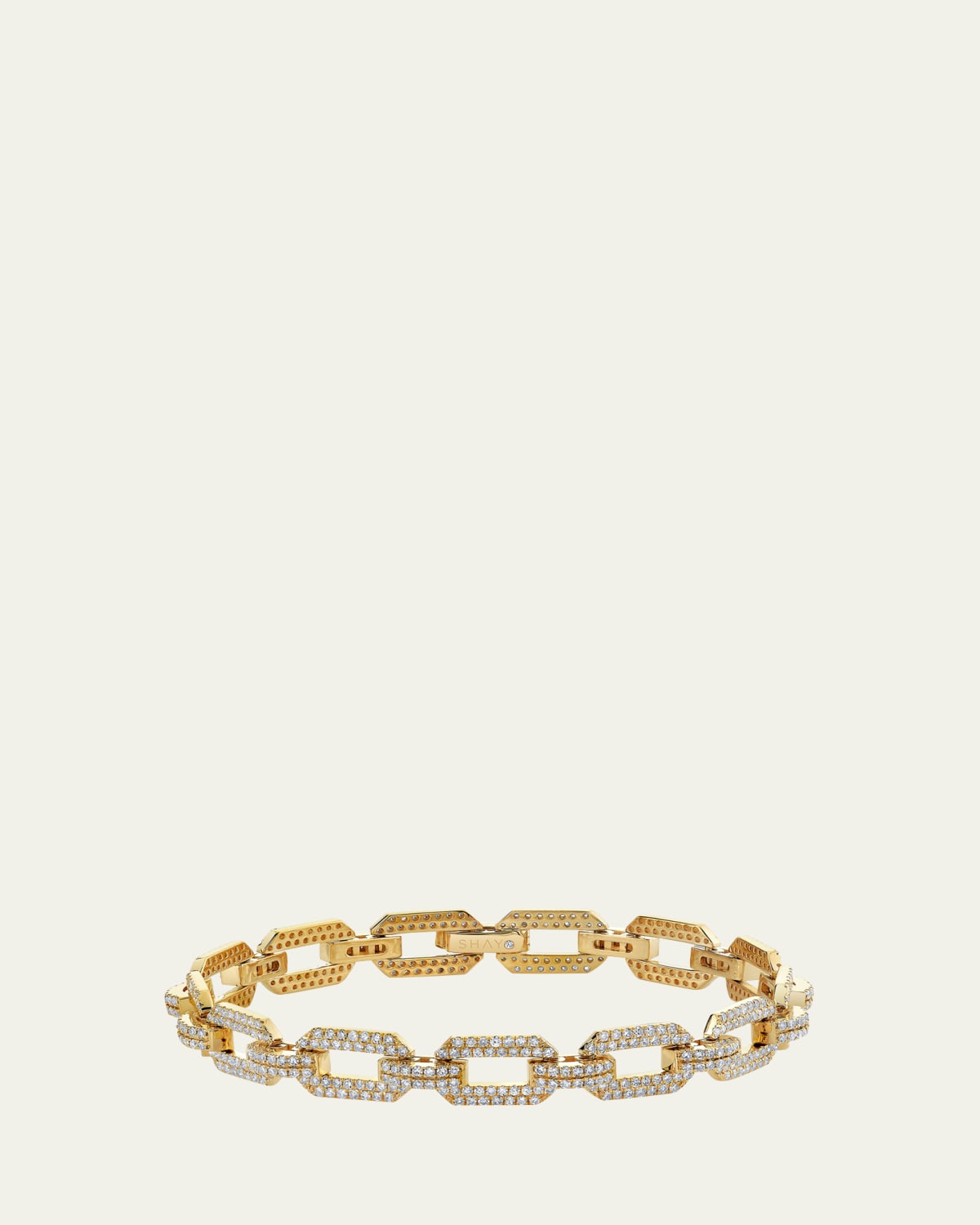18k Yellow Gold Diamond Flow Bond Bracelet