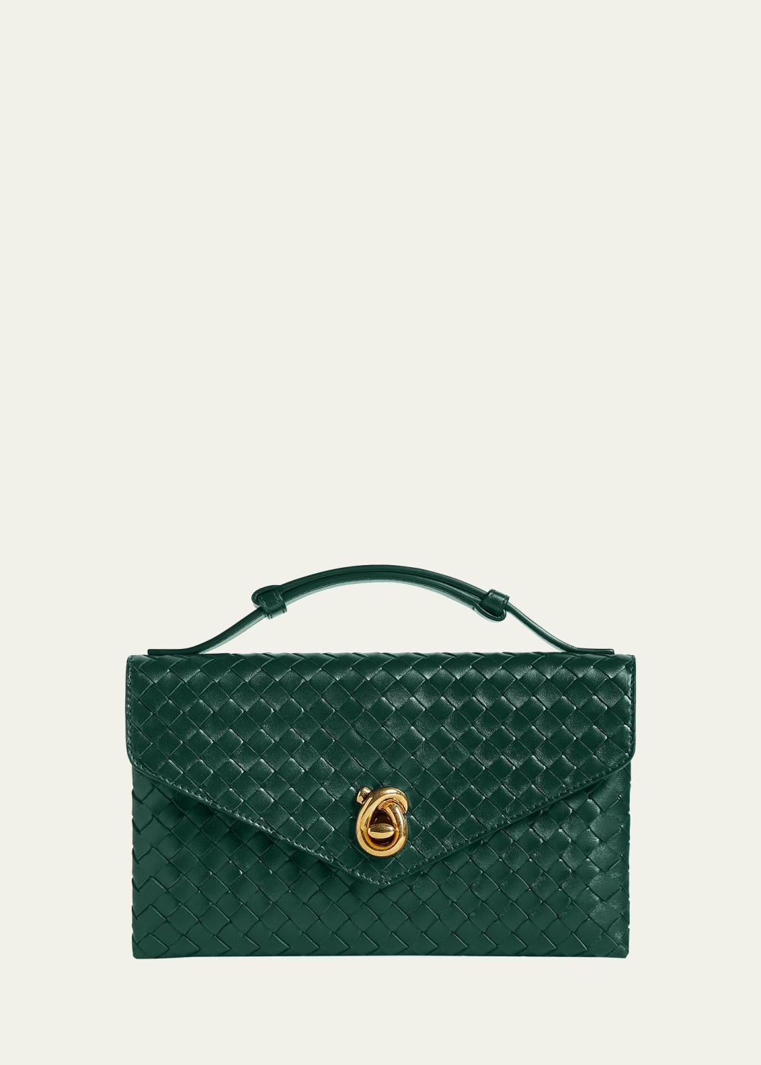 Bottega Veneta Veneta Small Padded Leather Top-Handle Bag