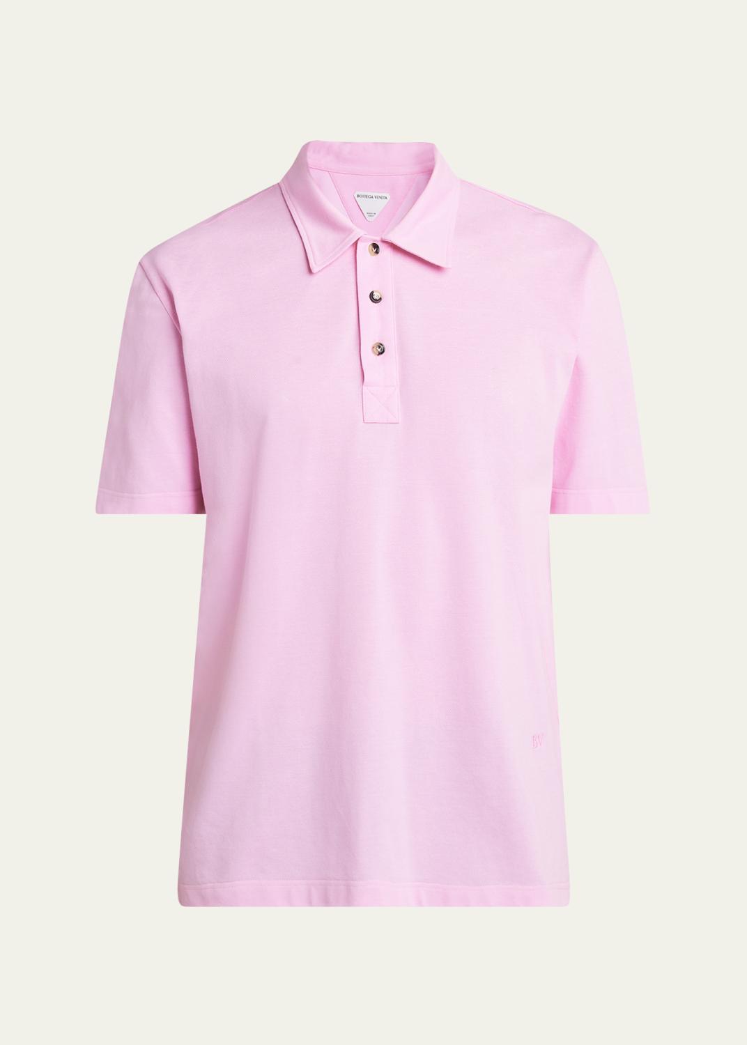 Versace Men's Medusa Zip Pique Polo Shirt - Bergdorf Goodman