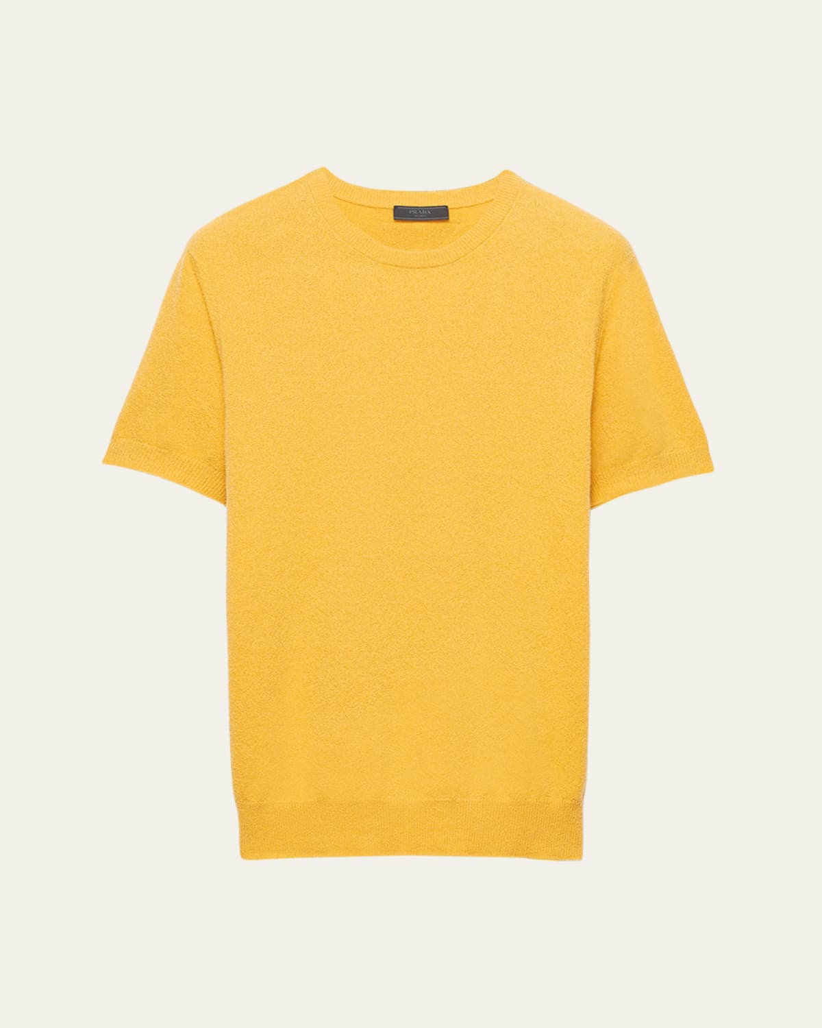 Men's Featherweight Wool-Cashmere Short-Sleeve Crewneck Sweater