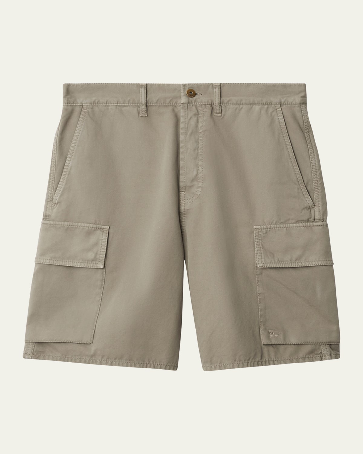 【送料&関税込】Prada Khaki Twill Shorts Pleated cotton-twill shorts in brown - Prada | Mytheresa