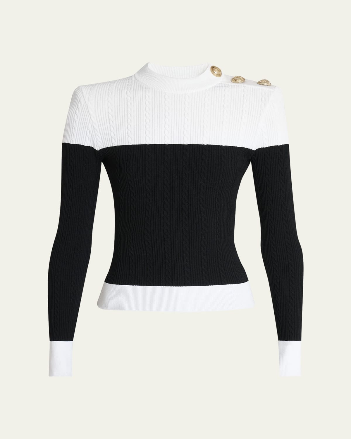 Crush Smocked Long-Sleeve Blouse