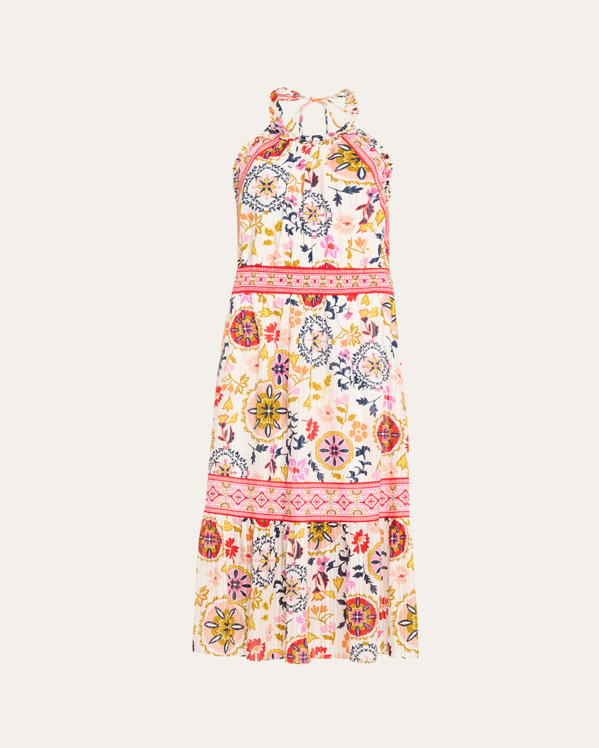 Ramy Brook Printed Halter Ruffle Mini Dress - Bergdorf Goodman