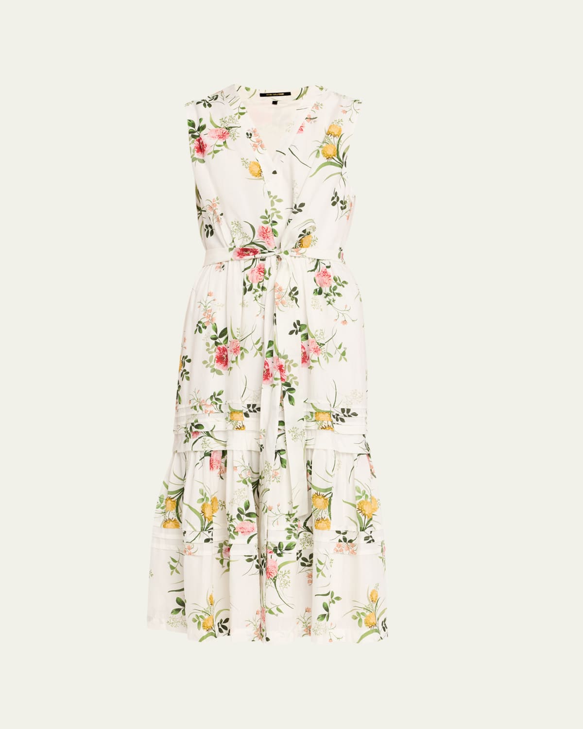 Boho Clothing Leach Botanical Print Maxi Dress Fallen Dress In Ivory With  Jade Floral By Keepsake