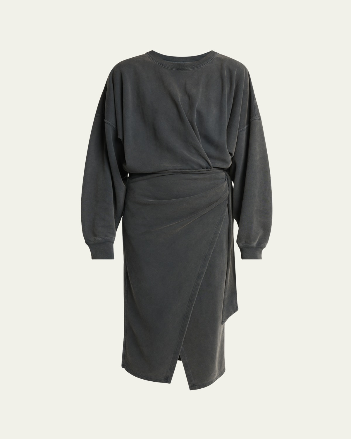 camilla long sleeve wrap dress TH&TH Camilla Long Sleeve Velvet Bridesmaid Dress In Merlot