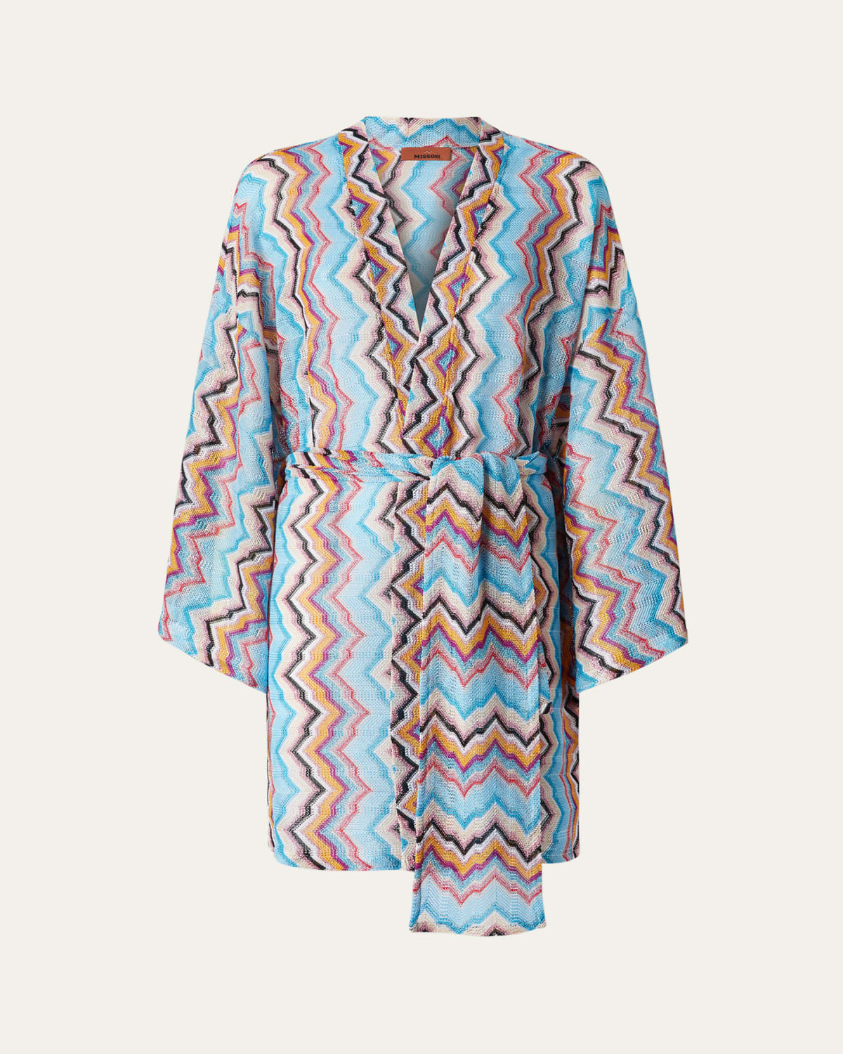 MISSONI ジャケット コート 44サイズ ジグザグ模様 総柄 レインボー Missoni Zig-Zag Short Kimono Coverup - Bergdorf Goodman