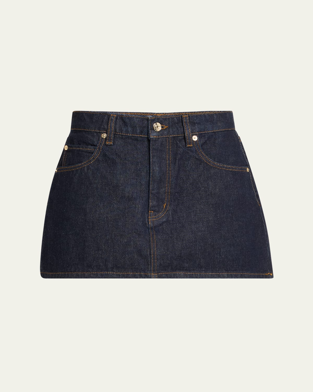 Kenzo Denim Mini Skirt with Button Sides - Bergdorf Goodman