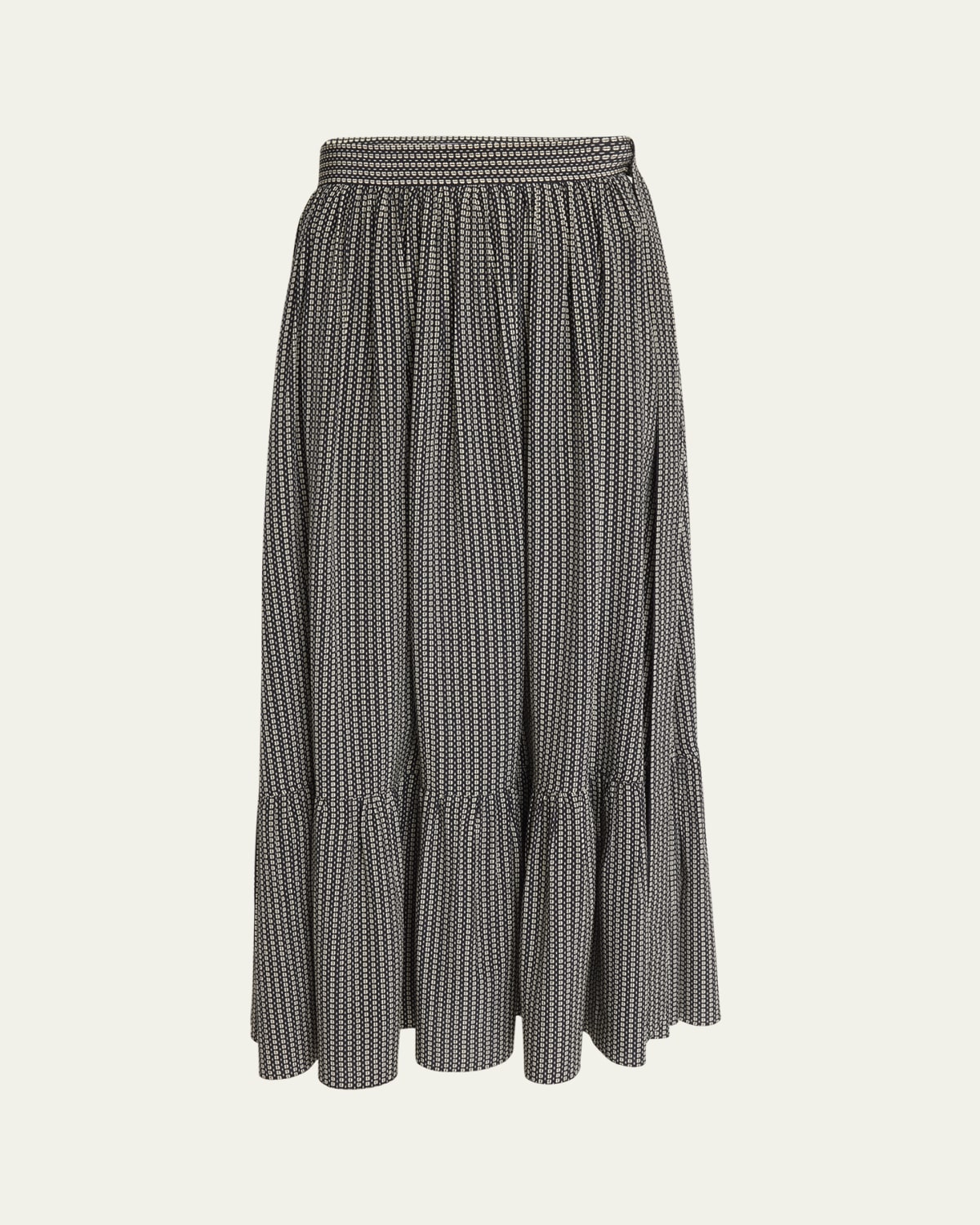 Rolande Maxi Chiffon Silk Skirt