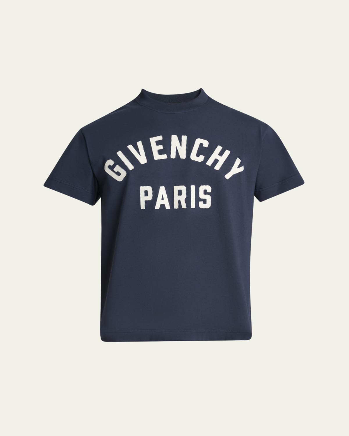 Givenchy Men's Layered Cotton and Organza T-Shirt with Surrealism