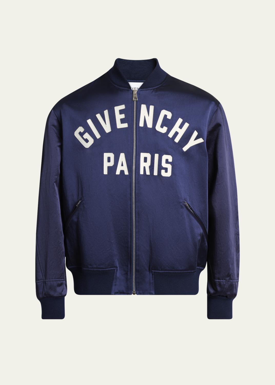 Helmut Lang Men's Wool Bonded Full-Zip Bomber Jacket - Bergdorf