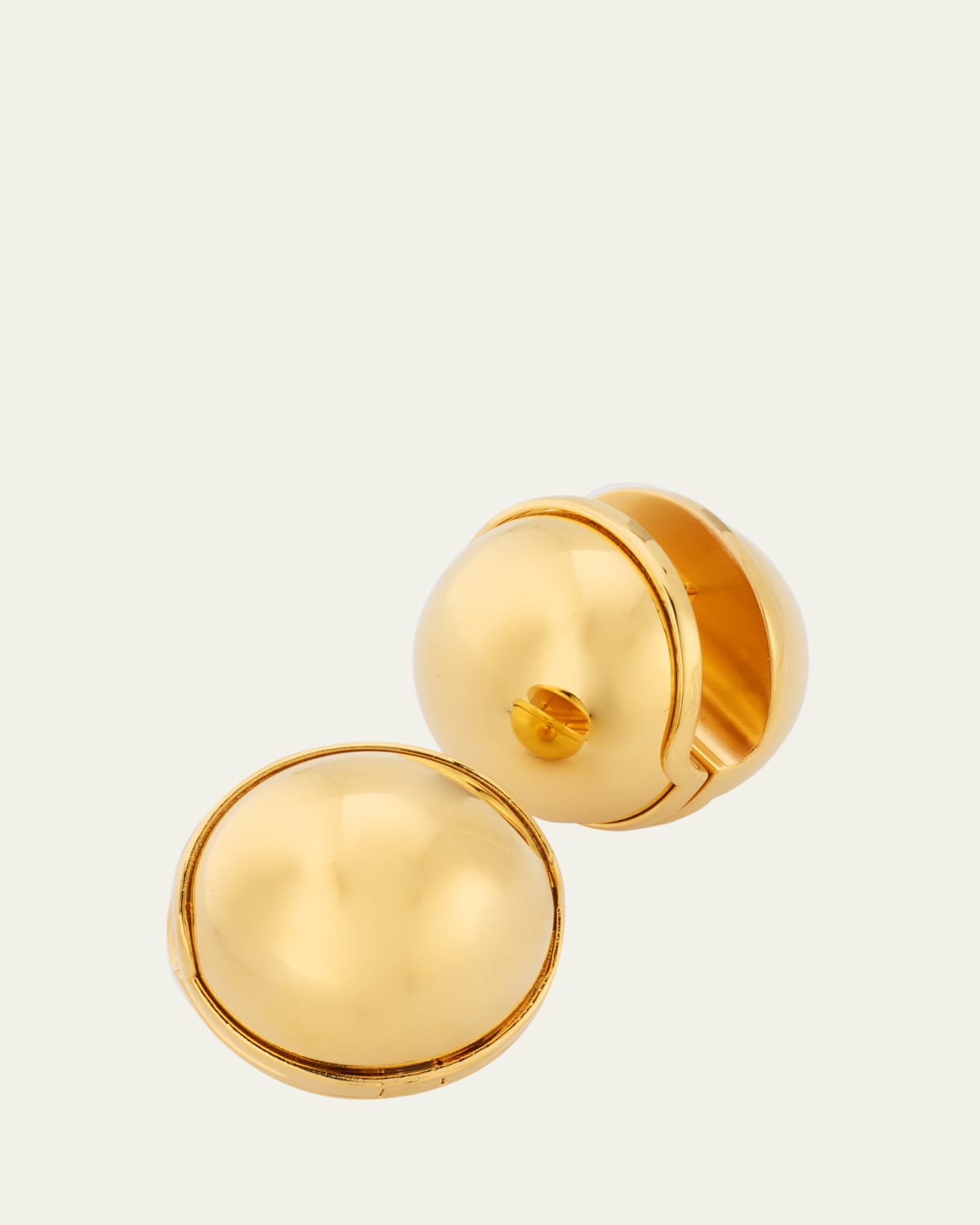 Half Heart-Shaped Crystal Earrings