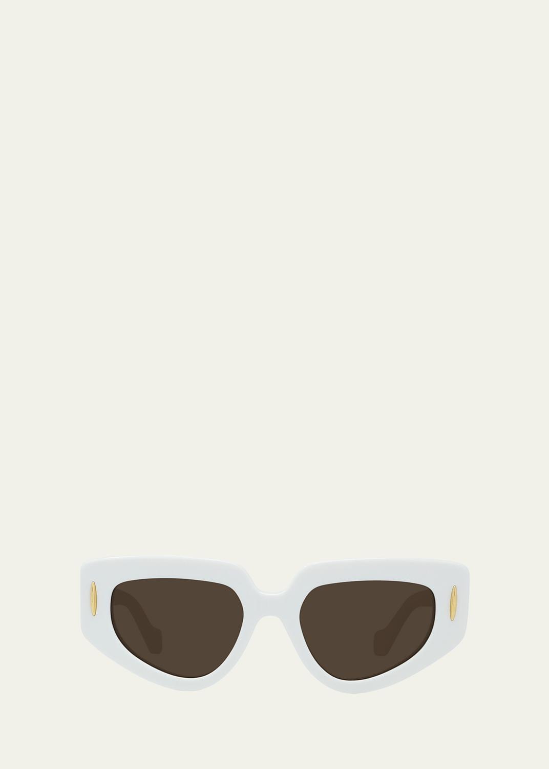 Loewe Havana Anagram Rectangle Acetate Sunglasses - Bergdorf 