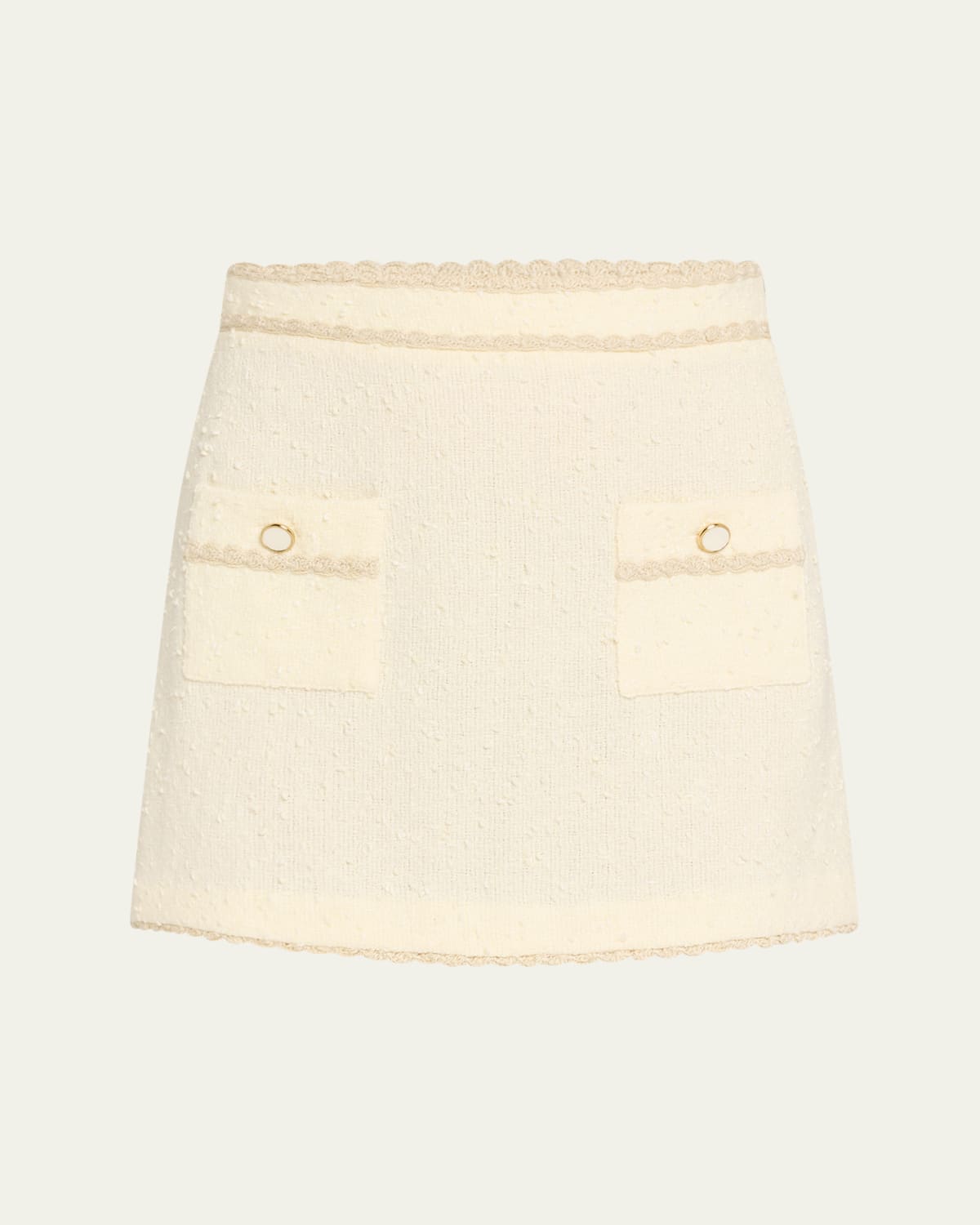 Cara Cara Lindy Jacquard Knit Wool-Blend Mini Skirt - Bergdorf Goodman