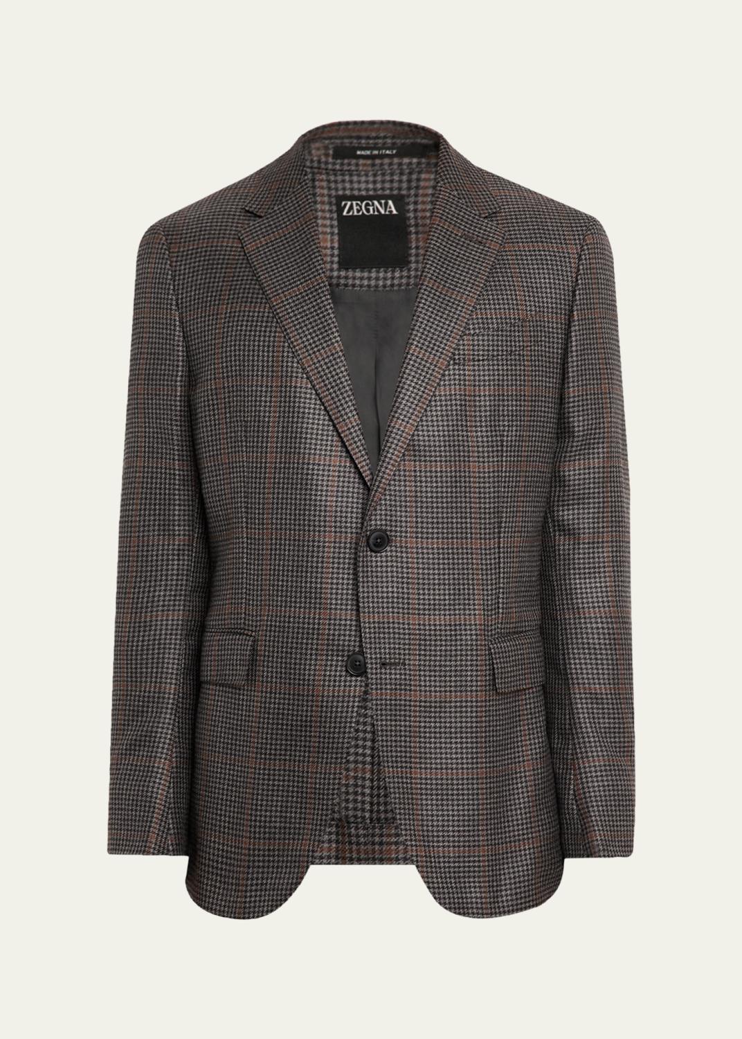 ZEGNA Men's Wool Tonal Plaid Single-Breasted Sport Coat - Bergdorf