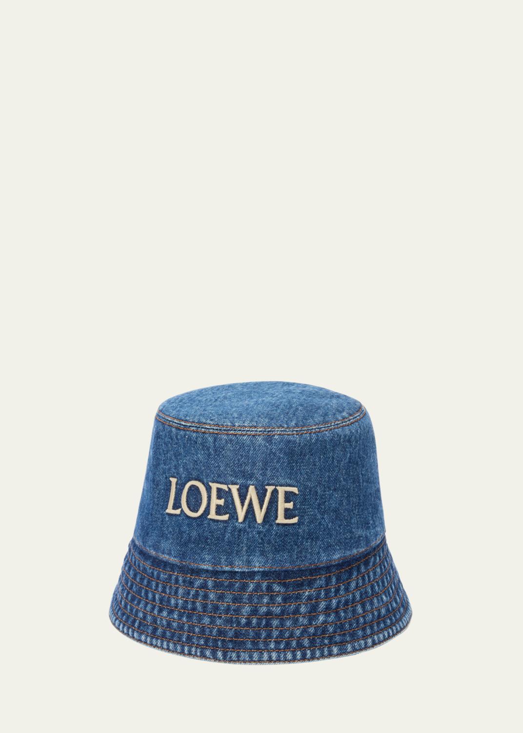 【LOEWE】ロエベ ハット プラダ グッチ セリーヌ バレンシアガ LOEWE Raffia Crochet Check Bucket - Bergdorf Goodman