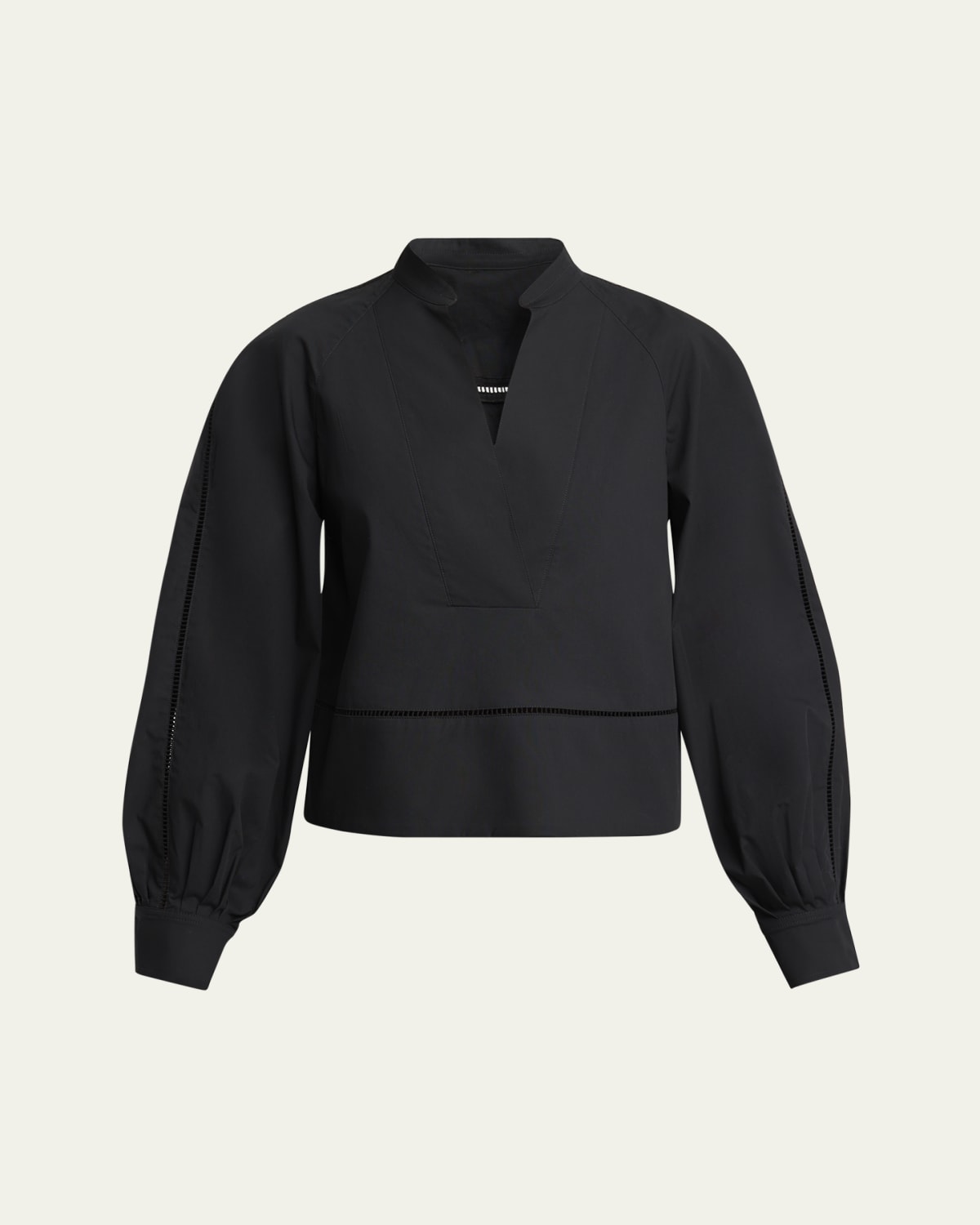 Crush Frill-Sleeve Blouse