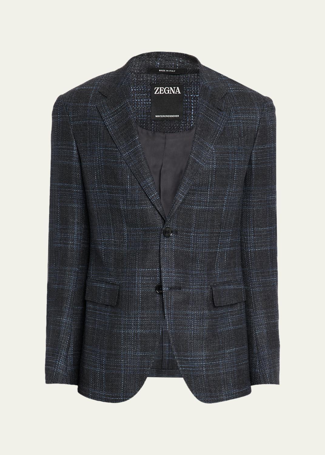 ZEGNA Men's Wool Tonal Plaid Single-Breasted Sport Coat - Bergdorf