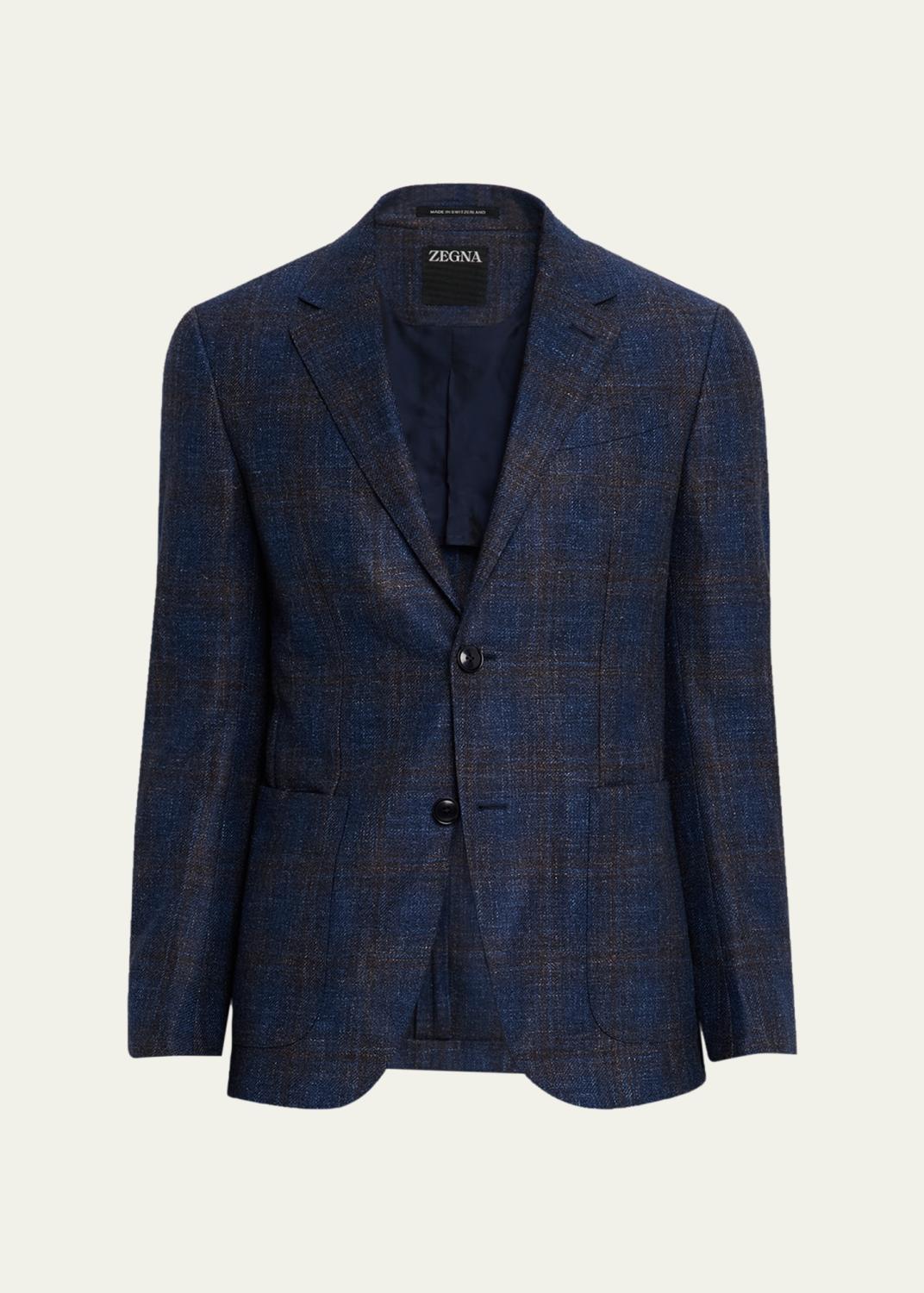 ZEGNA Men's Wool Tonal Plaid Single-Breasted Sport Coat - Bergdorf