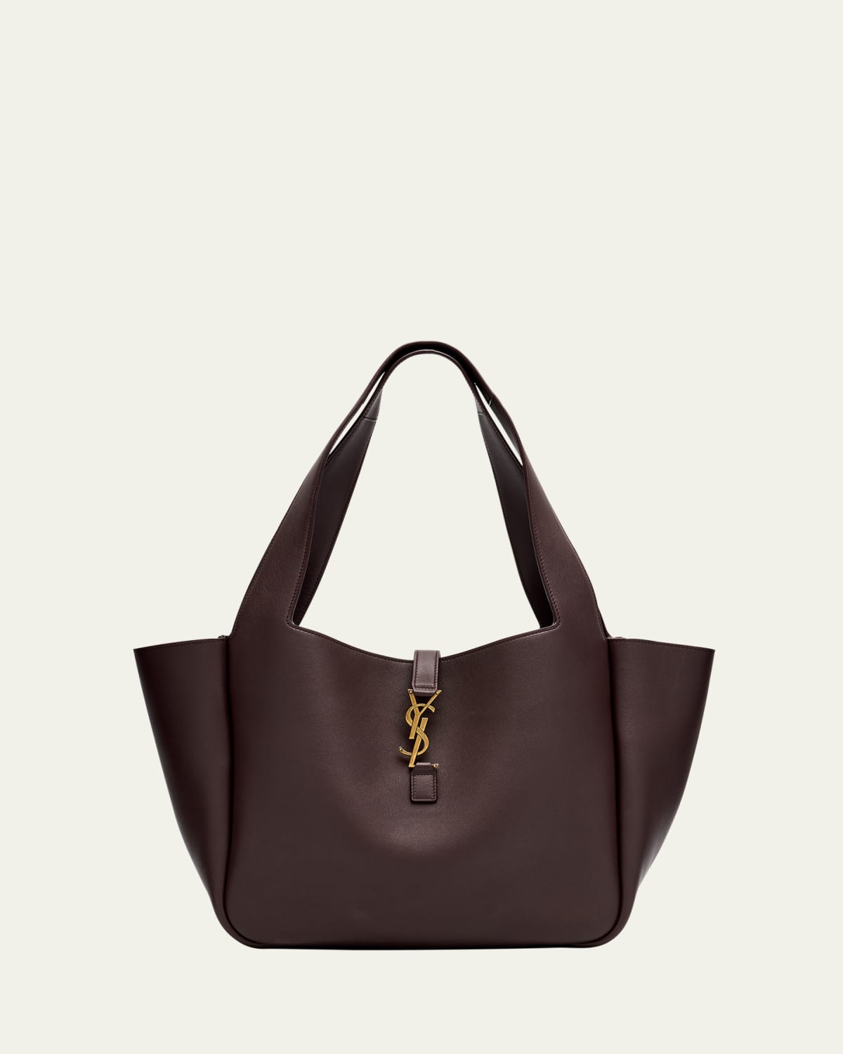 Saint Laurent Shopping North- South Toy Tote Bag in Smooth Leather