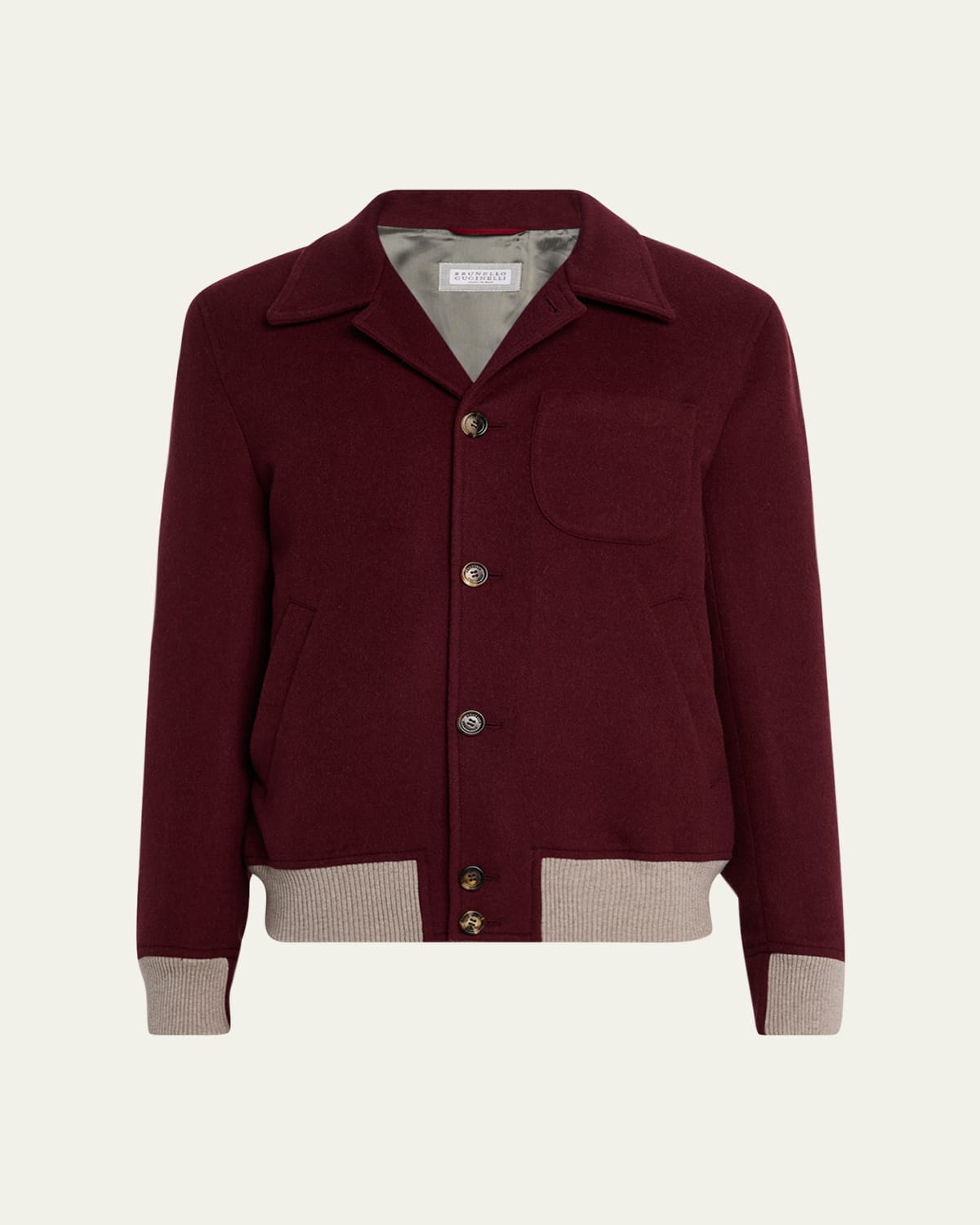 Brunello Cucinelli Men's Travel Full-Zip Bomber Jacket - Bergdorf