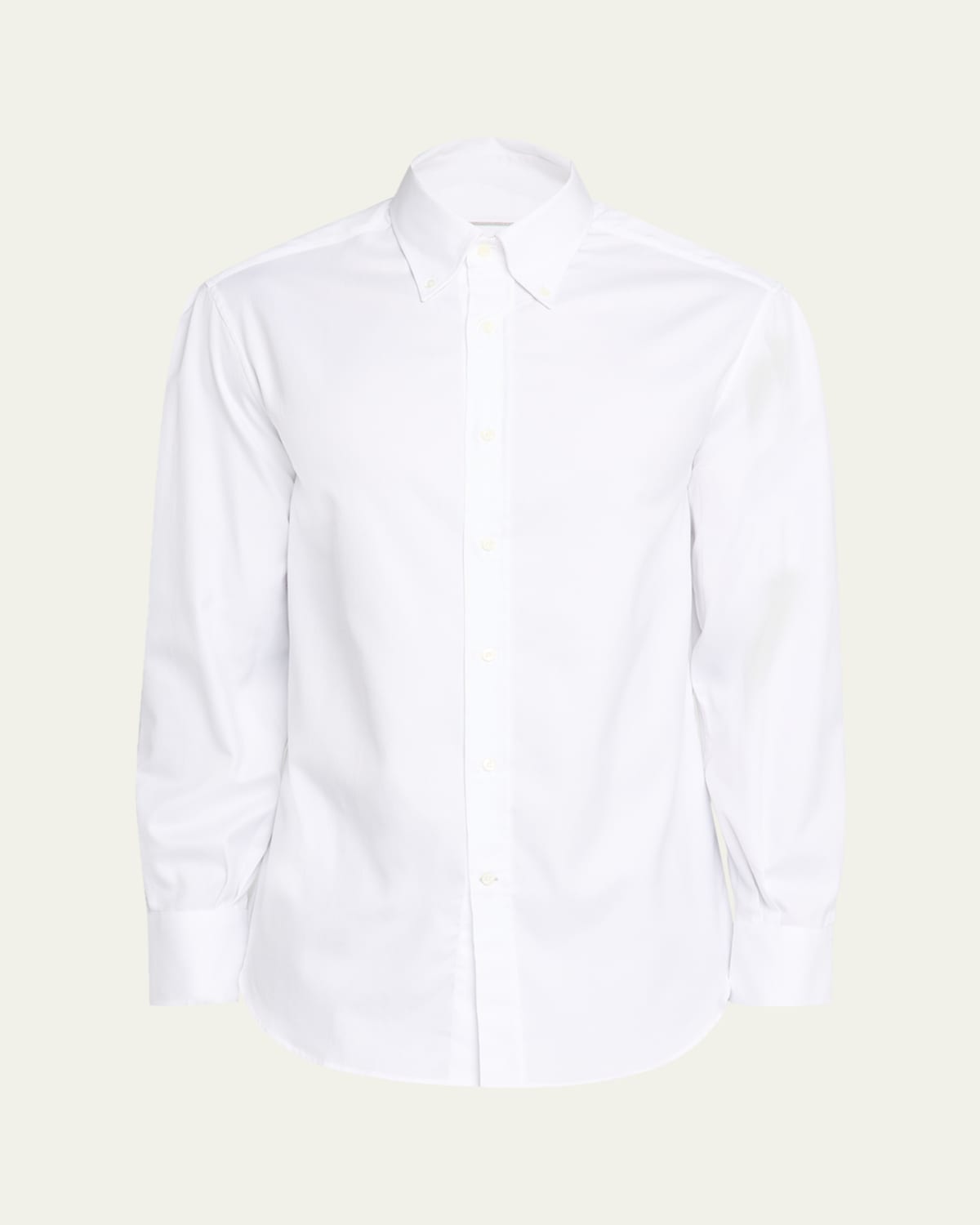 BRUNELLO CUCINELLI コットン BDシャツ M Brunello Cucinelli Men's Hairline Stripe Linen Button-Down Shirt