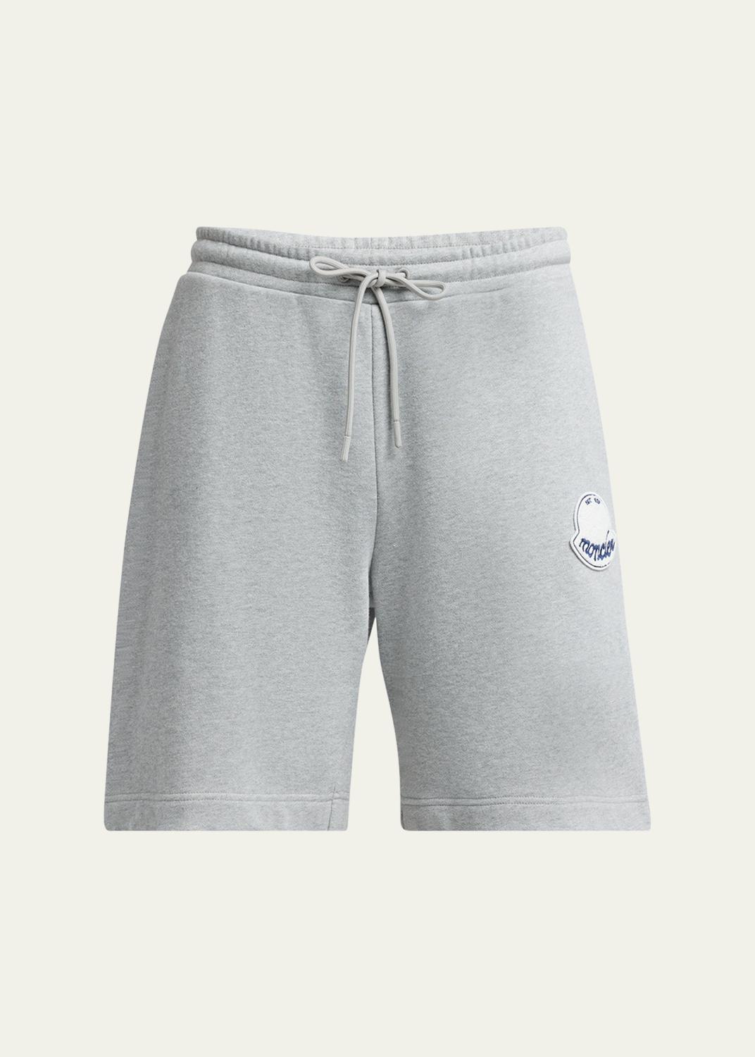 Rick Owens Math Print Satin Drawstring Shorts - Bergdorf Goodman