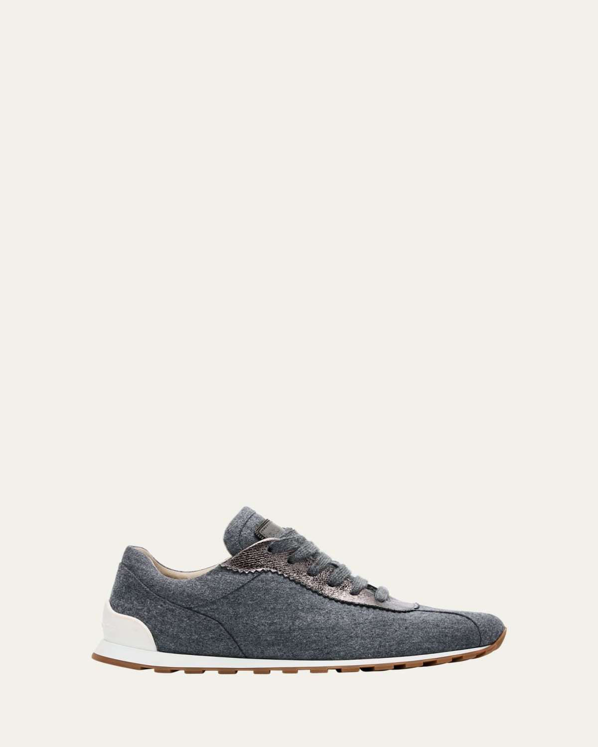 Beaded Suede T-Toe Sneakers