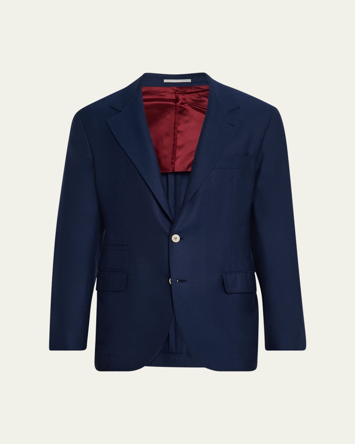 Brunello Cucinelli Men's Super 150s Lightweight Wool and Silk