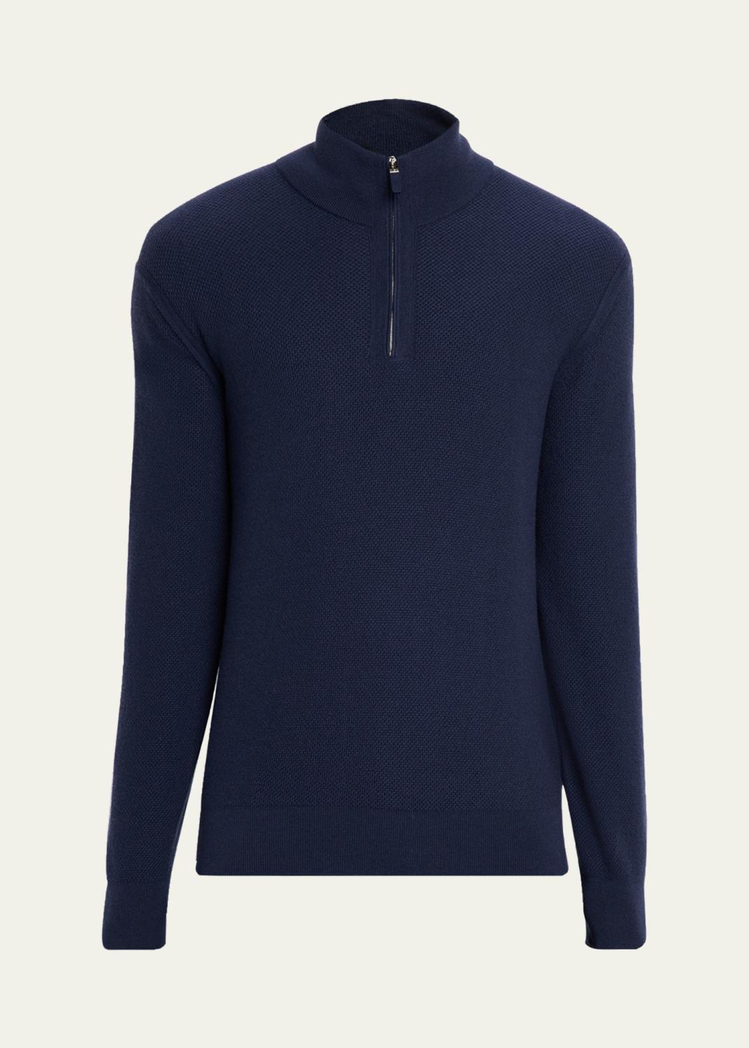 ZEGNA Men's Cashco Johnny Collar Sweater - Bergdorf Goodman
