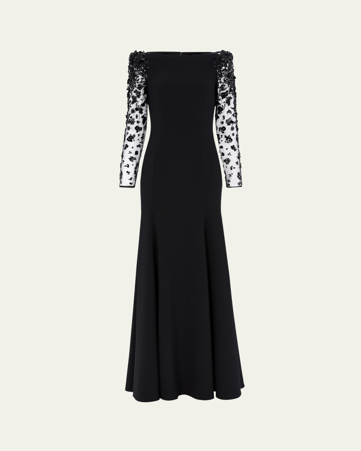 Bow Strapless Colum Gown