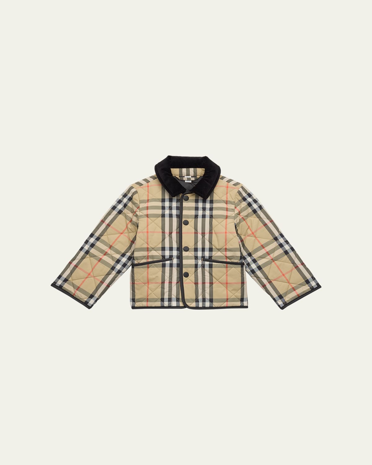 Burberry Kid's Owen Long-Sleeve Cotton Check Shirt, Size 3-14