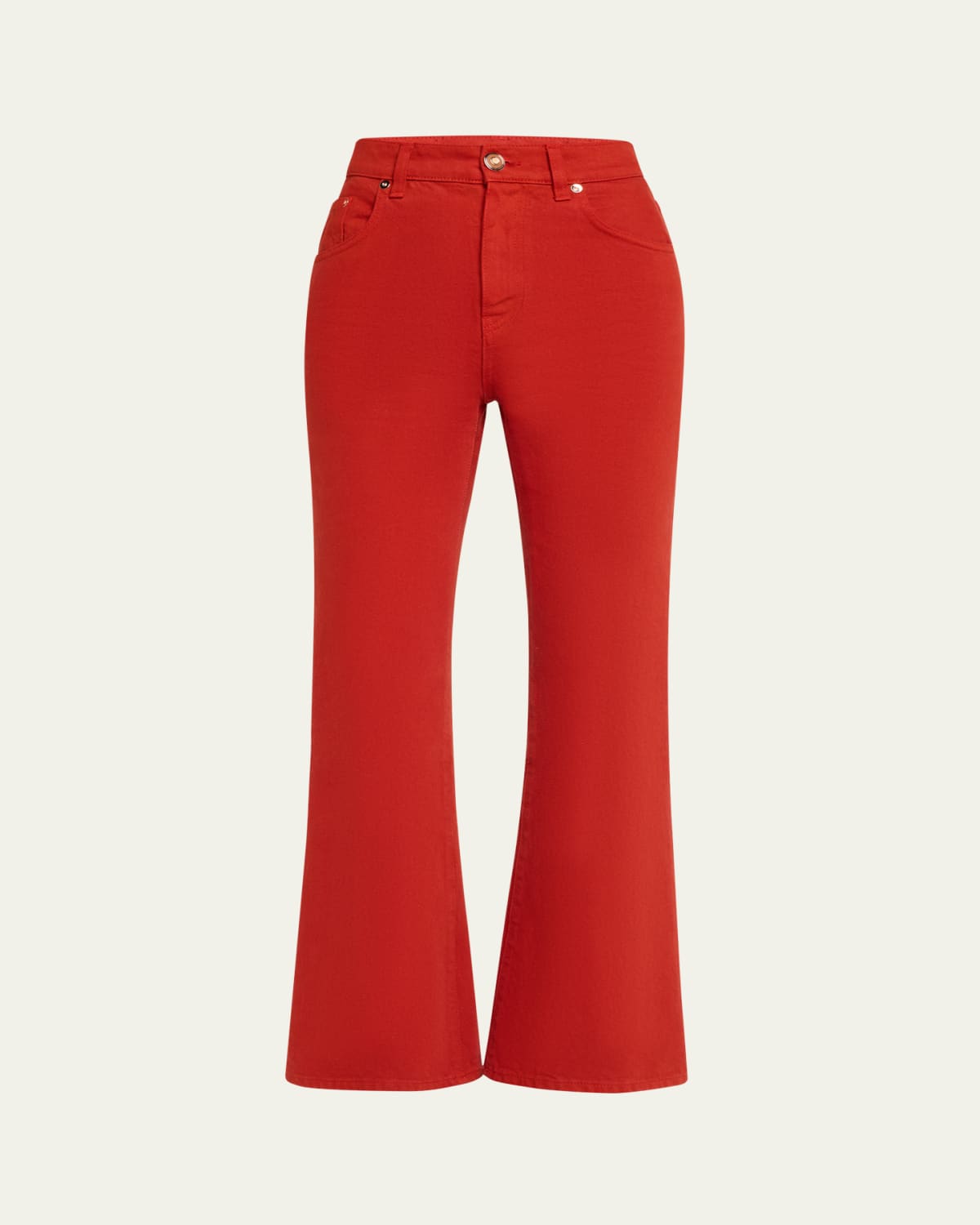 Mid-Rise Faded Denim Bootcut Jeans
