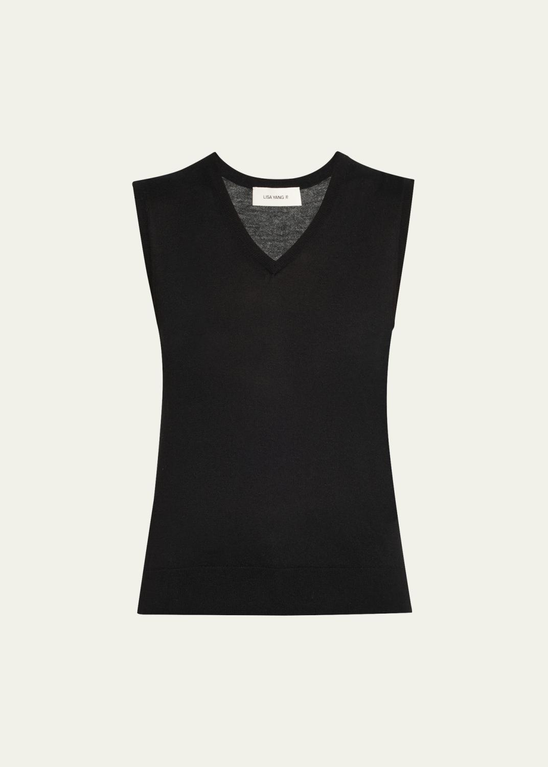 Lisa Yang Mila Cashmere Crewneck Sweater - Bergdorf Goodman