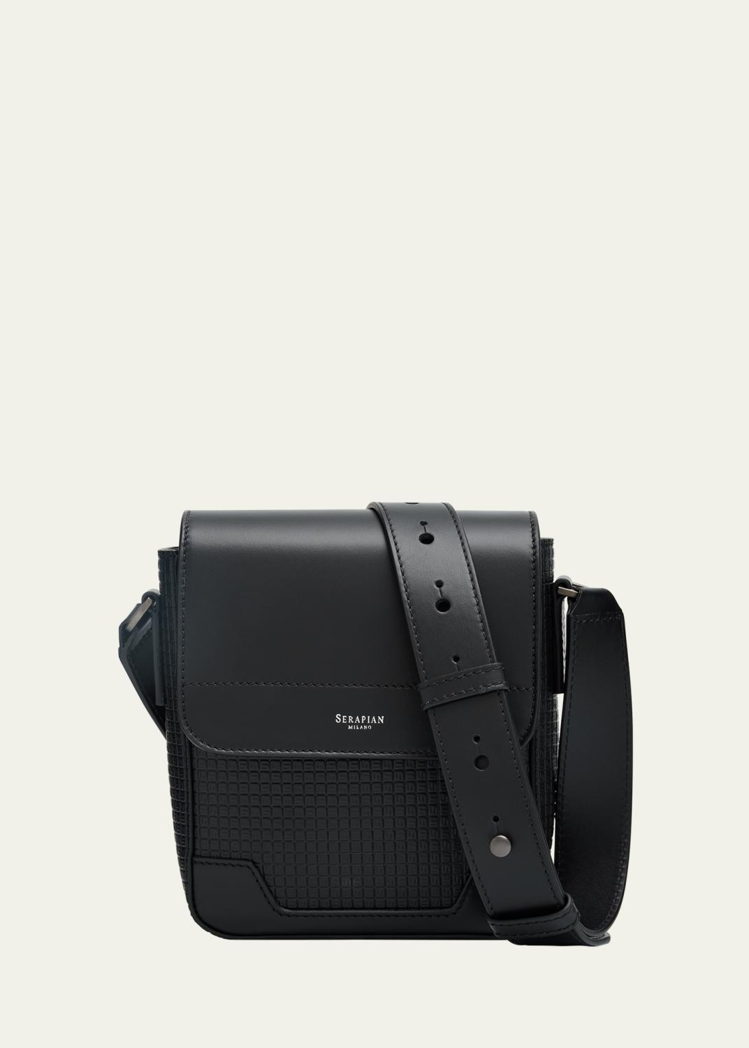 Homme Plisse Issey Miyake Men's Pocket Large Pleated Crossbody Bag