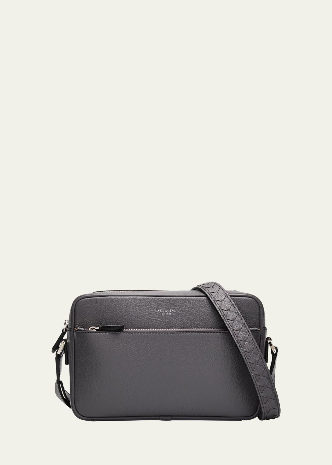 Homme Plissé Issey Miyake Men's Pocket Large Pleated Crossbody Bag
