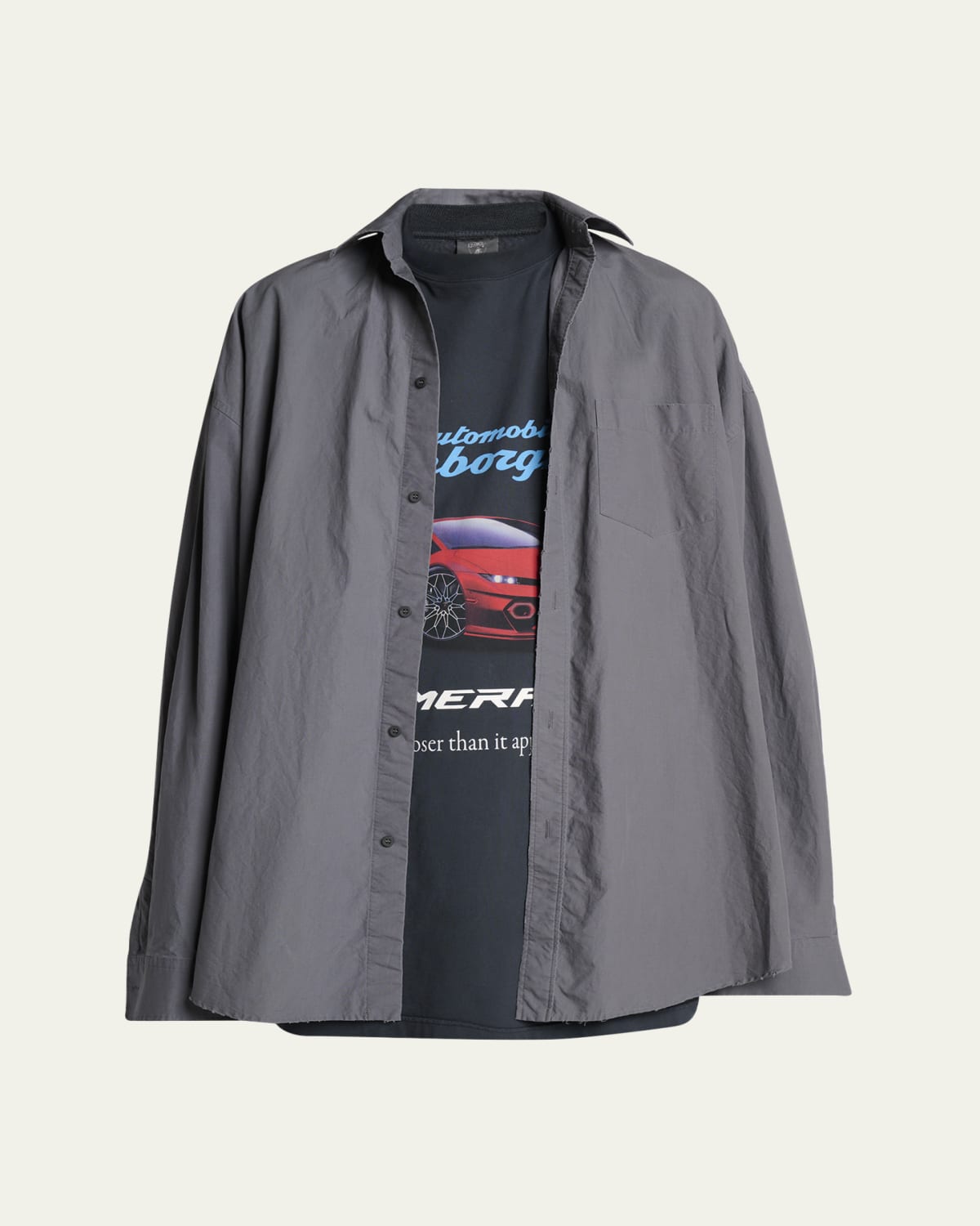 Men's Planet Earth Oversized T-Shirt