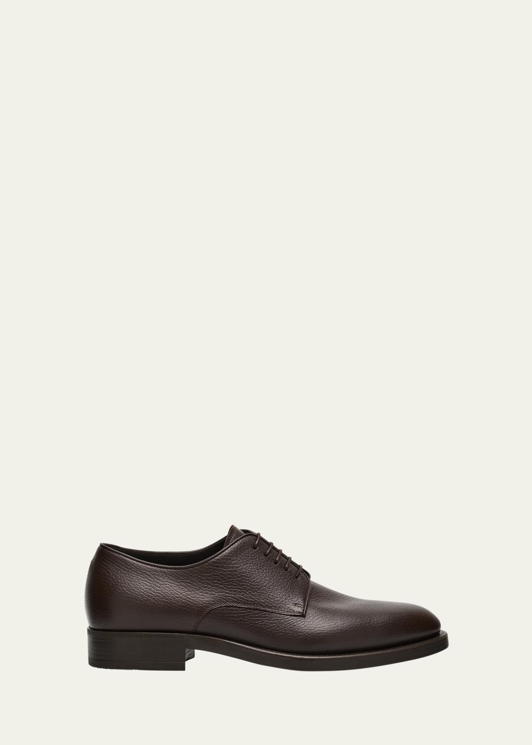 Ermenegildo Zegna Men\'s Smooth Leather Single-Monk Slip-On Shoes $850 ZEGNA - Black Leather Single Monk Loafers - US 7.5 (6.5UK) main image 2