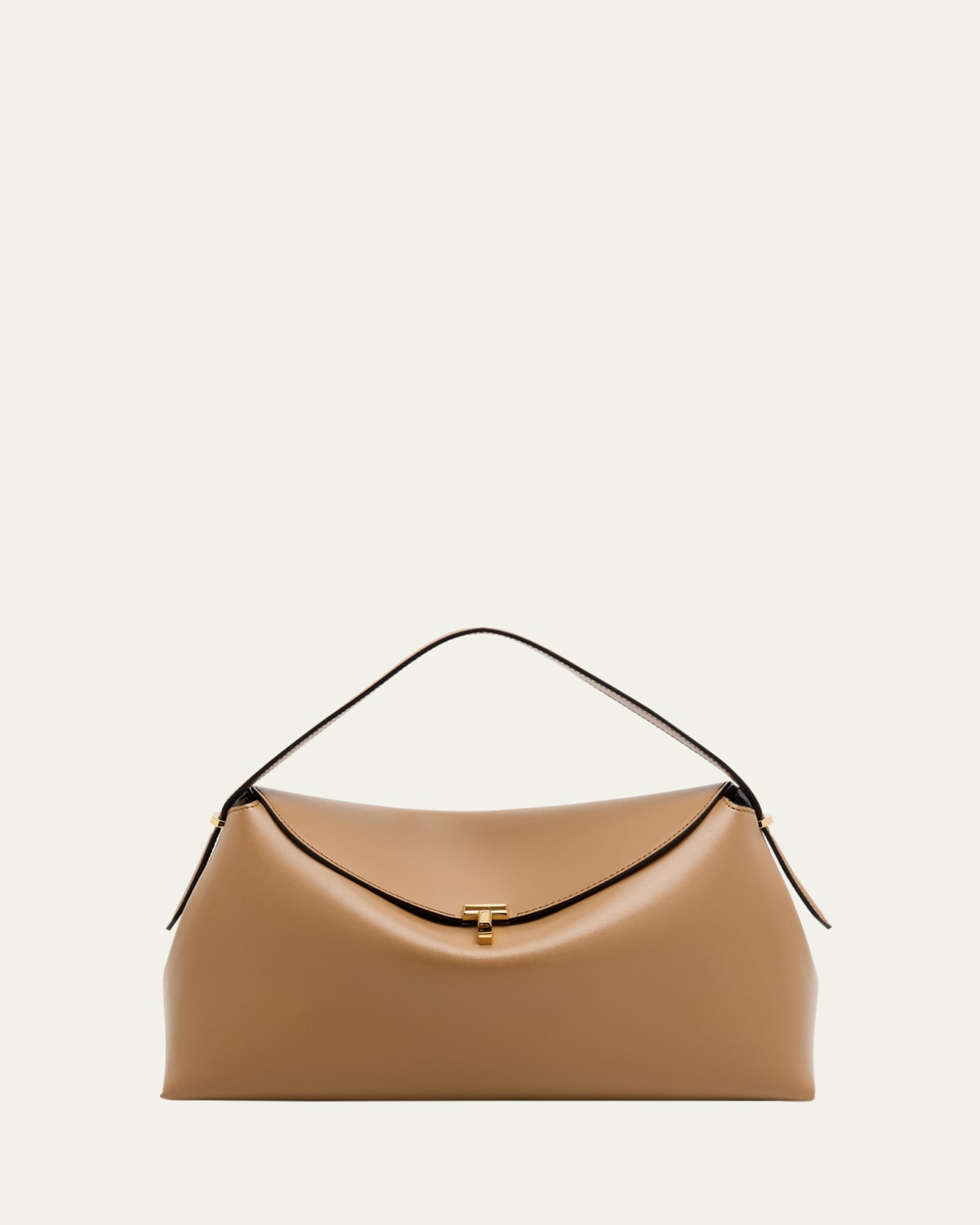Toteme T-Lock Grain Leather Top-Handle Bag - Bergdorf Goodman