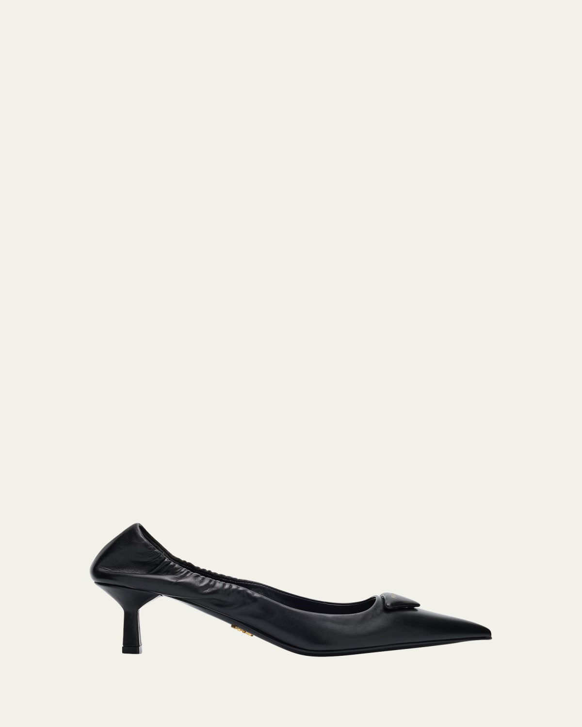 Vernice Calfskin Square-Toe Ballerina Pumps