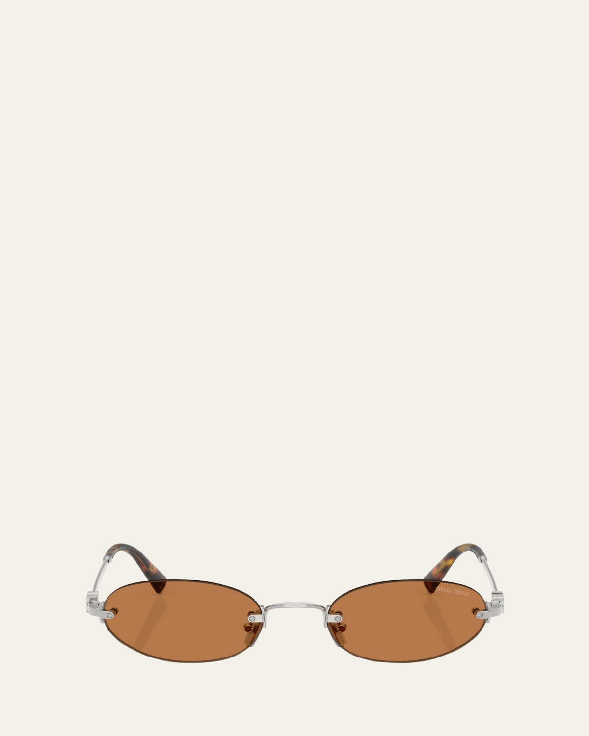 Miu Miu Logo Metal Aviator Sunglasses - Bergdorf Goodman