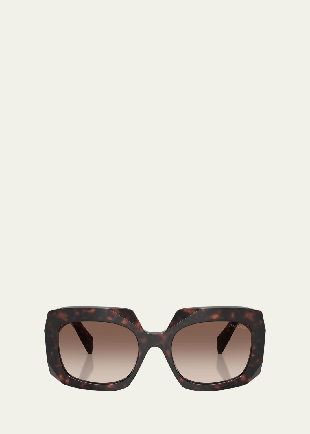 Prada Logo Emblem Acetate Cat-Eye Sunglasses - Bergdorf Goodman