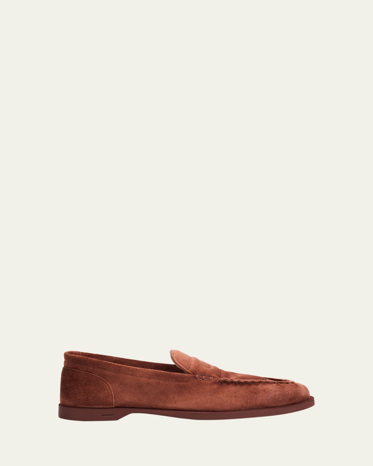 John Lobb Men's Bath Suede Penny Loafers - Bergdorf Goodman
