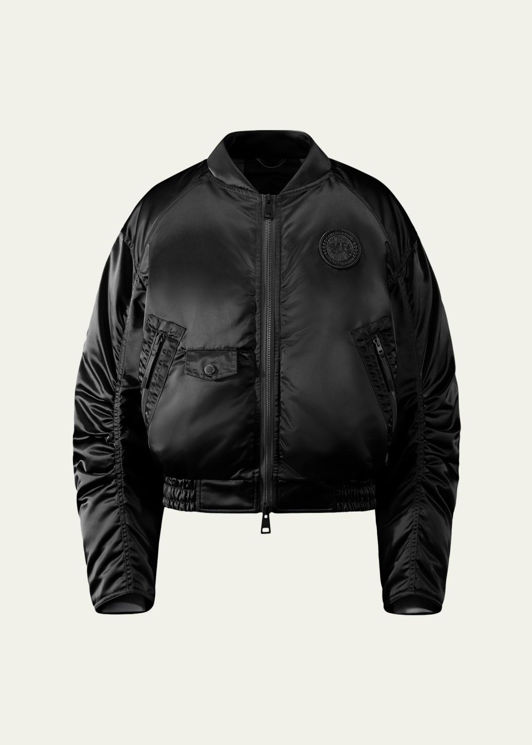 sacai バレンシアガ ラフシモンズ コムデギャルソン vetements sacai Mixed-Media Cotton Chino And Nylon Bomber Jacket - Bergdorf