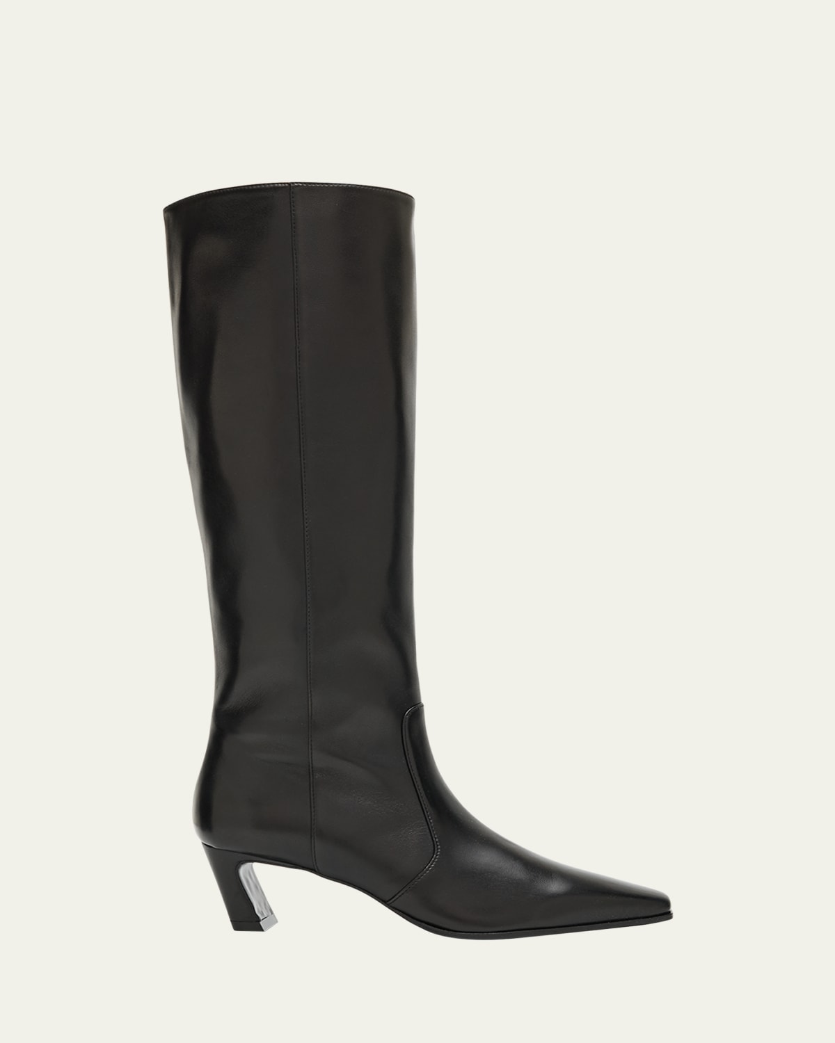 Toteme Slim Mixed Leather Knee Boots - Bergdorf Goodman